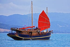 Segeltour rund um Samui Rad Baron Angthong Marine Park Ausflug von Samui